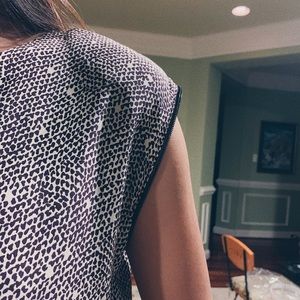 Rachel Roy patterned dress with zipper detailing